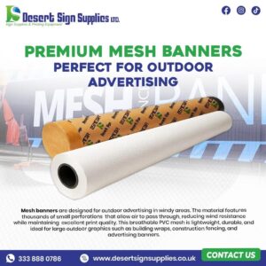DS PVC Mesh Banner With Liner 400g/m2 FR B1