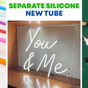 Seperate Silicone Neon Tube Banner signage product