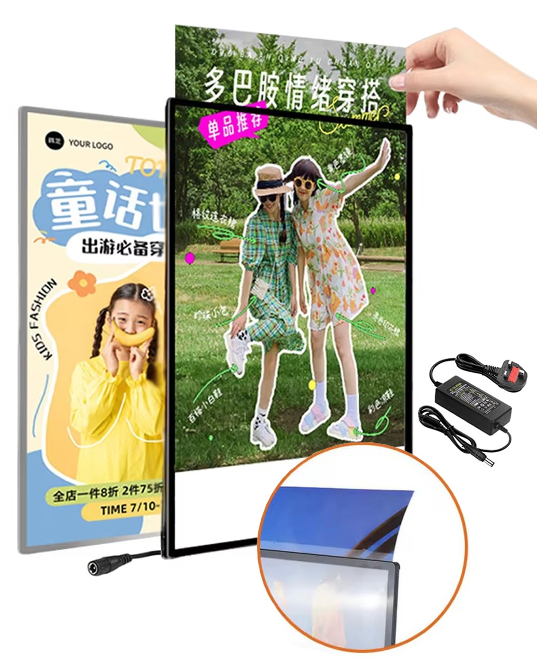 A1 LED Light Box – Ultra Slim Backlit Advertising Display Frame - Image 2
